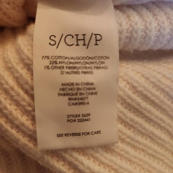 CABI Ace V-Neck Varsity Pull Over Pop Over Bell Sleeves Sweater Size Small - Picture 8 of 9